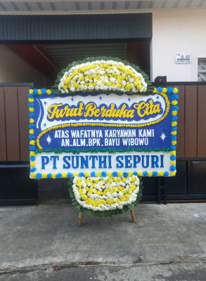 Papan Bunga Duka di Suka Karya