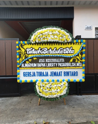Papan Bunga Duka di Suka Karya